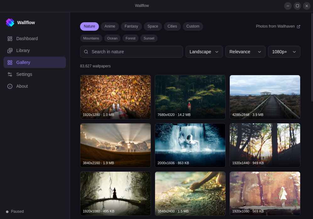 Wallflow Gallery: Nature selected, landscape results from Wallhaven